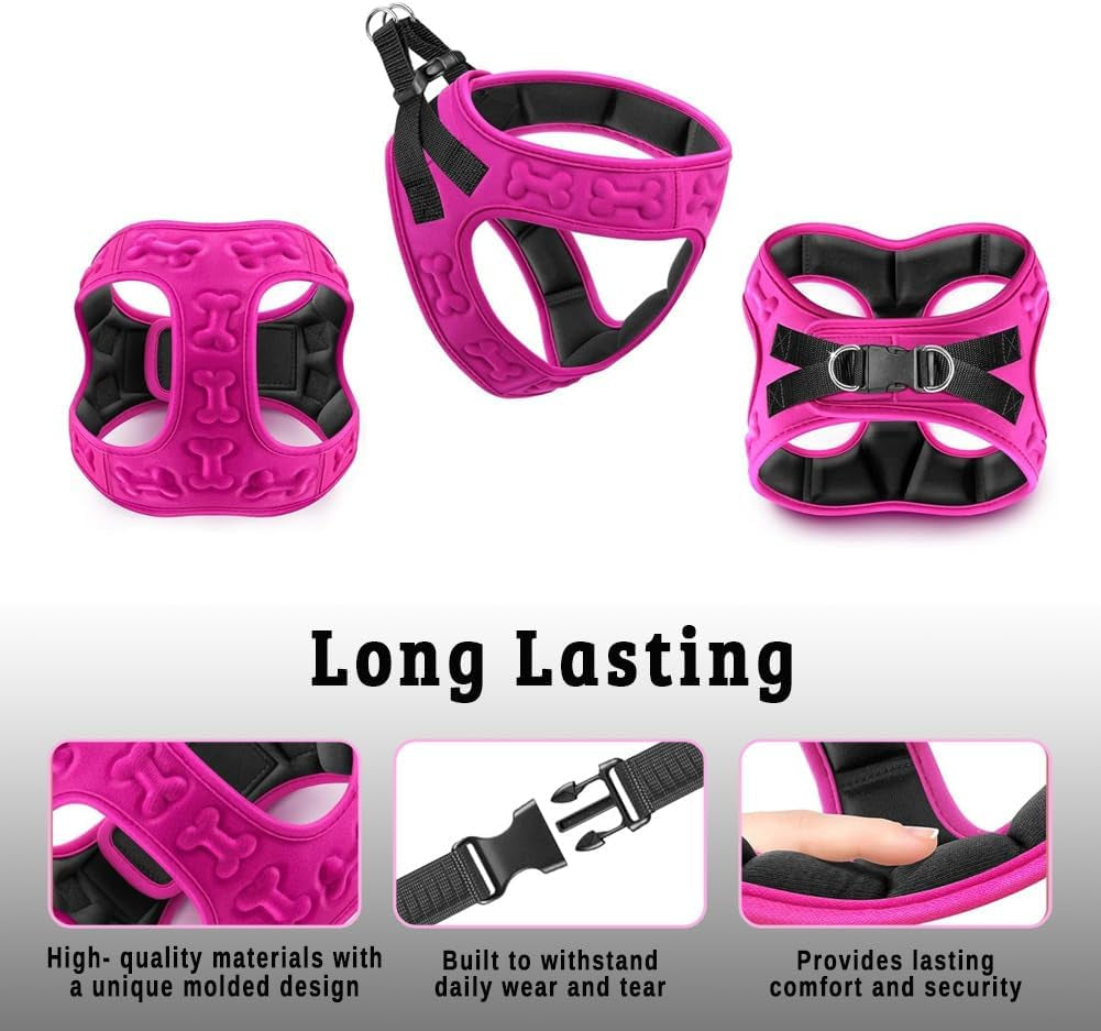 Comfort Fit Dog Harness Soft Padded No Pull Harness with Adjustable Buckles for Small Medium Large Dogs Step in Pet Vest with Easy Control Handle for Walking Jogging Running Training Dogs & Puppies