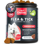 Dog Flea And Tick Treatment Chews FleaTick Prevention For Dogs Chewables Natural Dog Flea & Tick Control Soft Treats Immune Support Supplement