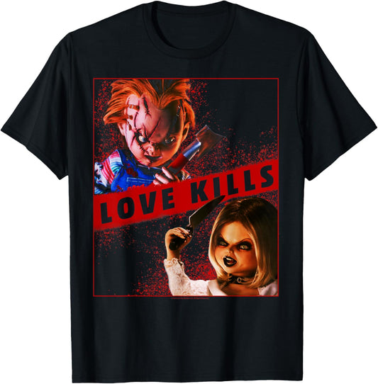 Chucky and Tiffany Love Kills T-Shirt