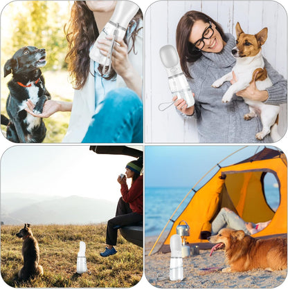 Dog Water Bottle Portable Travel - Pet Drinking Water Bottles Dogs Walking Hiking Traveling Large Puppy Drink Dispenser Water Bottle Outdoor 19 Oz
