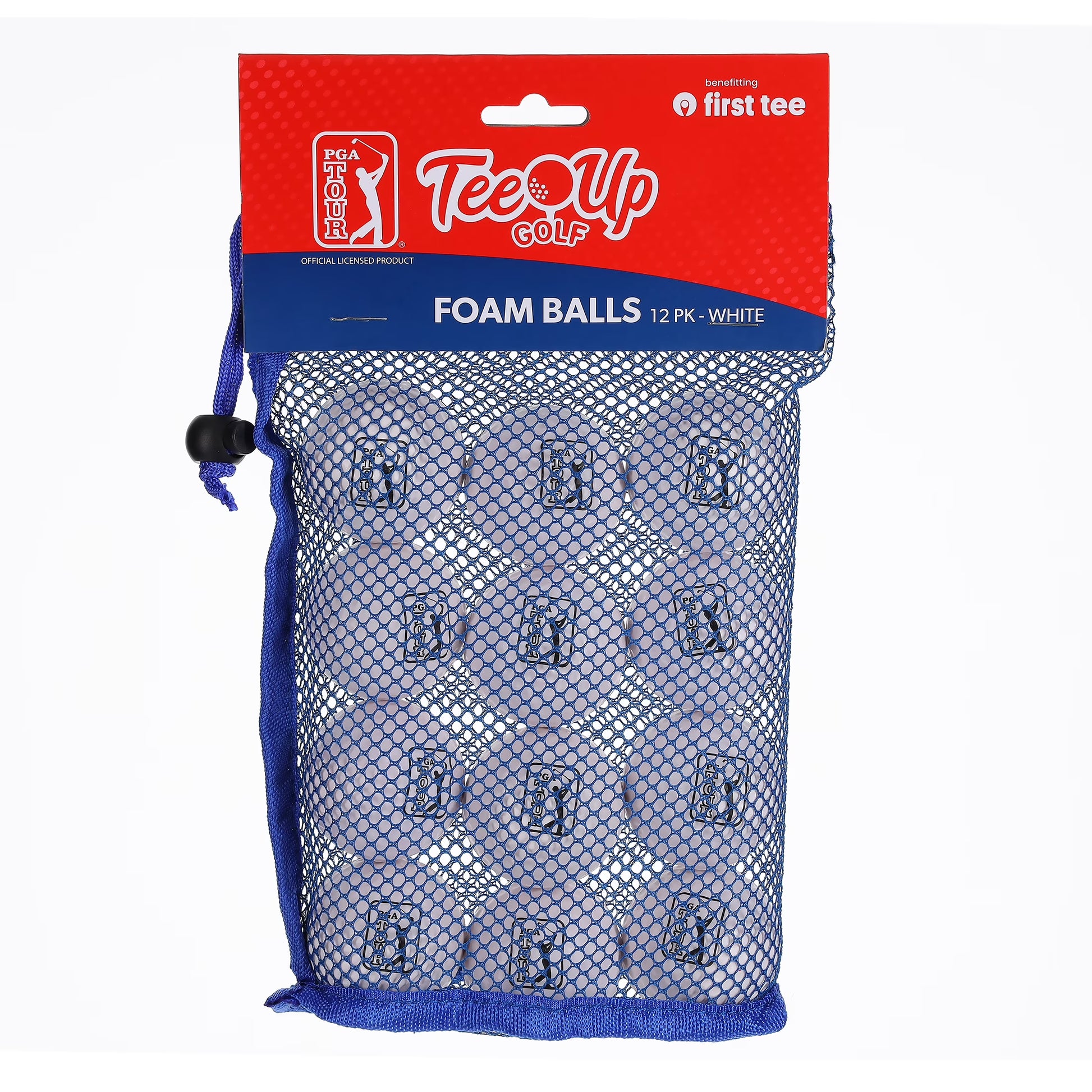 Tee-Up Practice New Foam Golf Balls, 12 Pack, White
