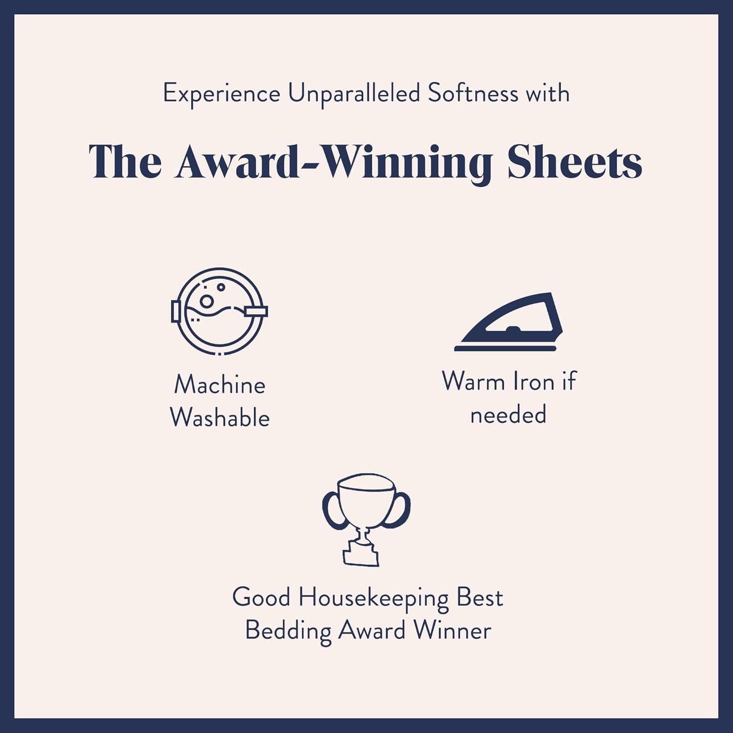 Luxury Sateen 4 Piece Sheet Set - 100% Cotton Bed Sheets, Soft & Durable California King Size Sheets Set in Cream, Oeko-Tex Certified Bedding Set,1 Fitted Sheet,1 Flat Sheet,2 Pillowcases