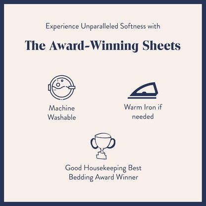 Luxury Sateen 4 Piece Sheet Set - 100% Cotton Bed Sheets, Soft & Durable California King Size Sheets Set in Cream, Oeko-Tex Certified Bedding Set,1 Fitted Sheet,1 Flat Sheet,2 Pillowcases