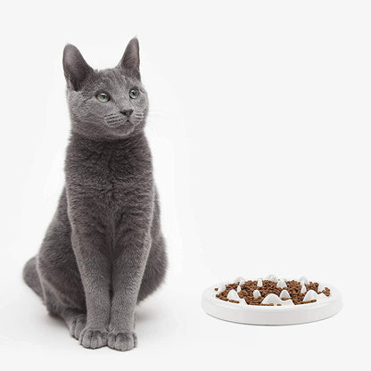 Dog Slow Feeder Bowl with Non-Slip Mats, Slow Eating Dog Bowl, Preventing Choking Healthy Eating Diet Pet Dog Slow Feeding Bowls