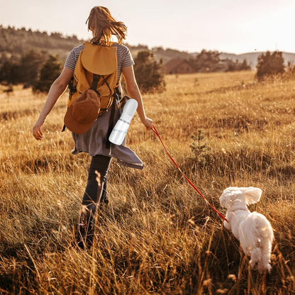 Dog Water Bottle Portable Travel - Pet Drinking Water Bottles Dogs Walking Hiking Traveling Large Puppy Drink Dispenser Water Bottle Outdoor 19 Oz