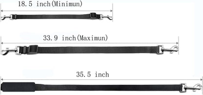 Double Dog Leash,Adjustable Dual Dog Leash,No Tangle Two Dog Leash,Multiple Dog Leash for 2 Dogs,Double Leash for Dogs,Leash Splitter for Large and Small Dogs,2 Dog Leash,Double Clip Dog Leash Coupler