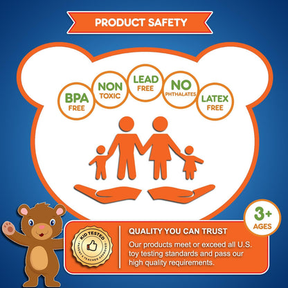 Jumbo Stacking Shapes Pegboard Set for Kids with 18 Pegs, 2 Wooden Dice, Lacing String & Storage Box (Standard Rainbow Colors)