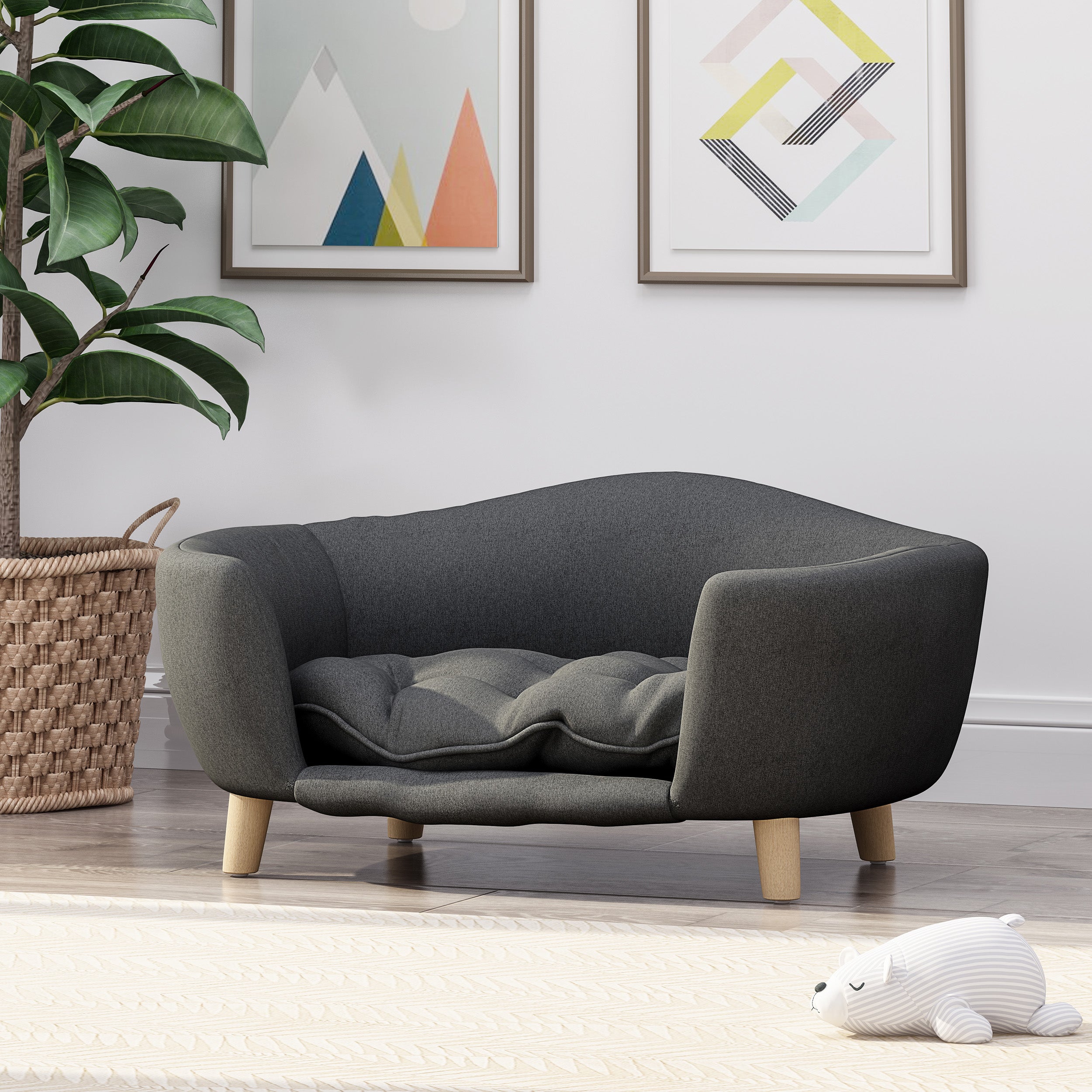 Plush Dog Sleeping Bed